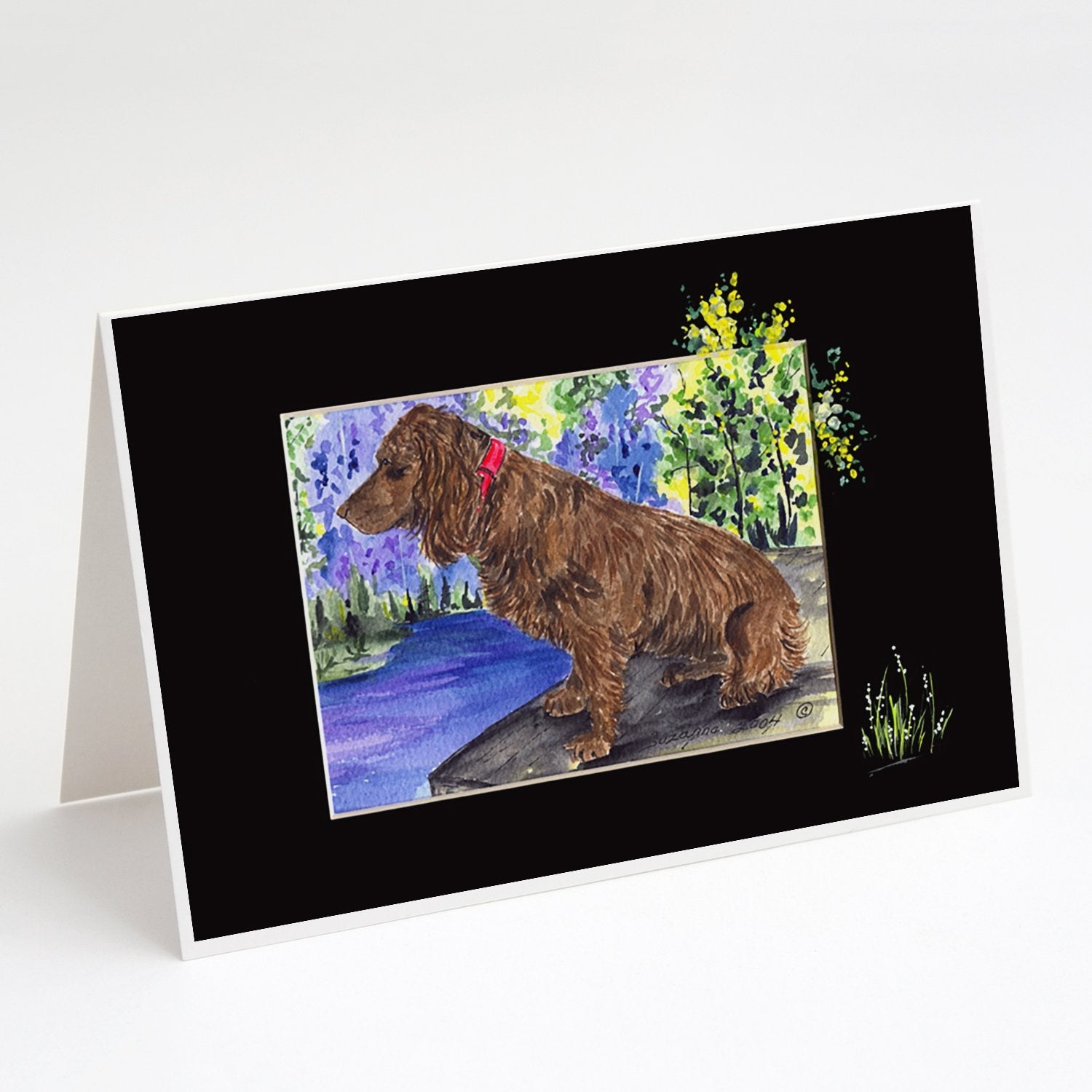 Boykin Spaniel Greeting Cards Pack of 8 Blank Cards with Envelopes Whimsical A7 Size 5x7