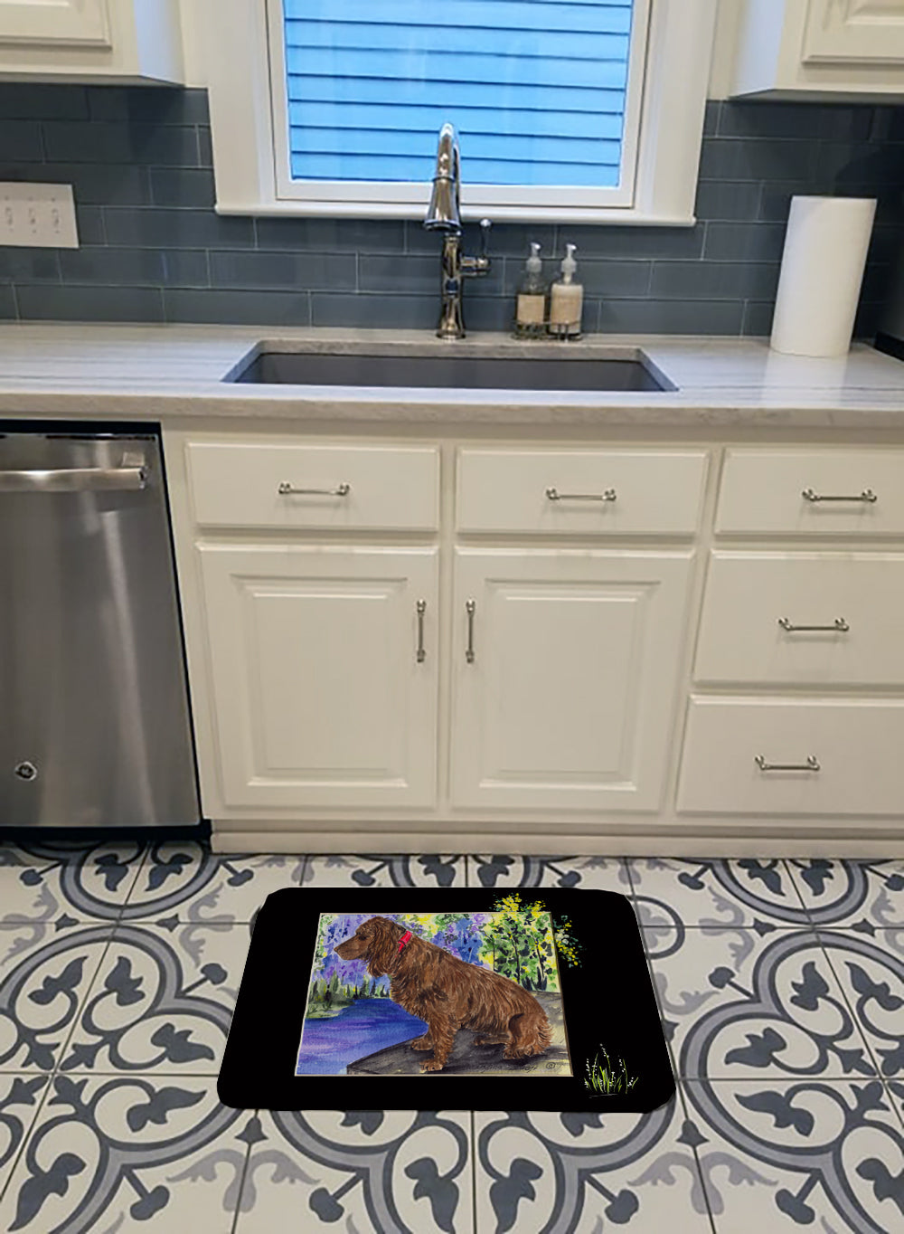 Boykin Spaniel Memory Foam Kitchen Mat Machine Washable Anti-Fatigue Cushion Comfort Bath or Kitchen Rug
