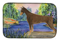 Doberman Dish Drying Mat Absorbent Dish Drying Mat Pad for Kitchen Counter Dish Drainer Mat for Countertop, 14 x 21", Multicolor