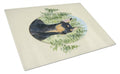 Doberman Cutting Board Tempered Glass Kitchen Cutting Surface, Heat Resistant Chopping, Non-Slip Feet, Food Prep & Serving