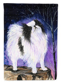 Japanese Chin House Flag 28x40 Porch Sleeve Pole Decorative Outside Yard Banner Artwork Wall Hanging, Polyester