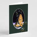 Bloodhound Greeting Cards Pack of 8 Blank Cards with Envelopes Whimsical A7 Size 5x7
