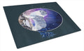 Sheltie Cutting Board Tempered Glass Kitchen Cutting Surface, Heat Resistant Chopping, Non-Slip Feet, Food Prep & Serving