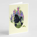 Poodle Greeting Cards Pack of 8 Blank Cards with Envelopes Whimsical A7 Size 5x7