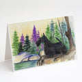 Scottish Terrier Greeting Cards Pack of 8 Blank Cards with Envelopes Whimsical A7 Size 5x7