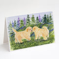 Golden Retriever Greeting Cards Pack of 8 Blank Cards with Envelopes Whimsical A7 Size 5x7
