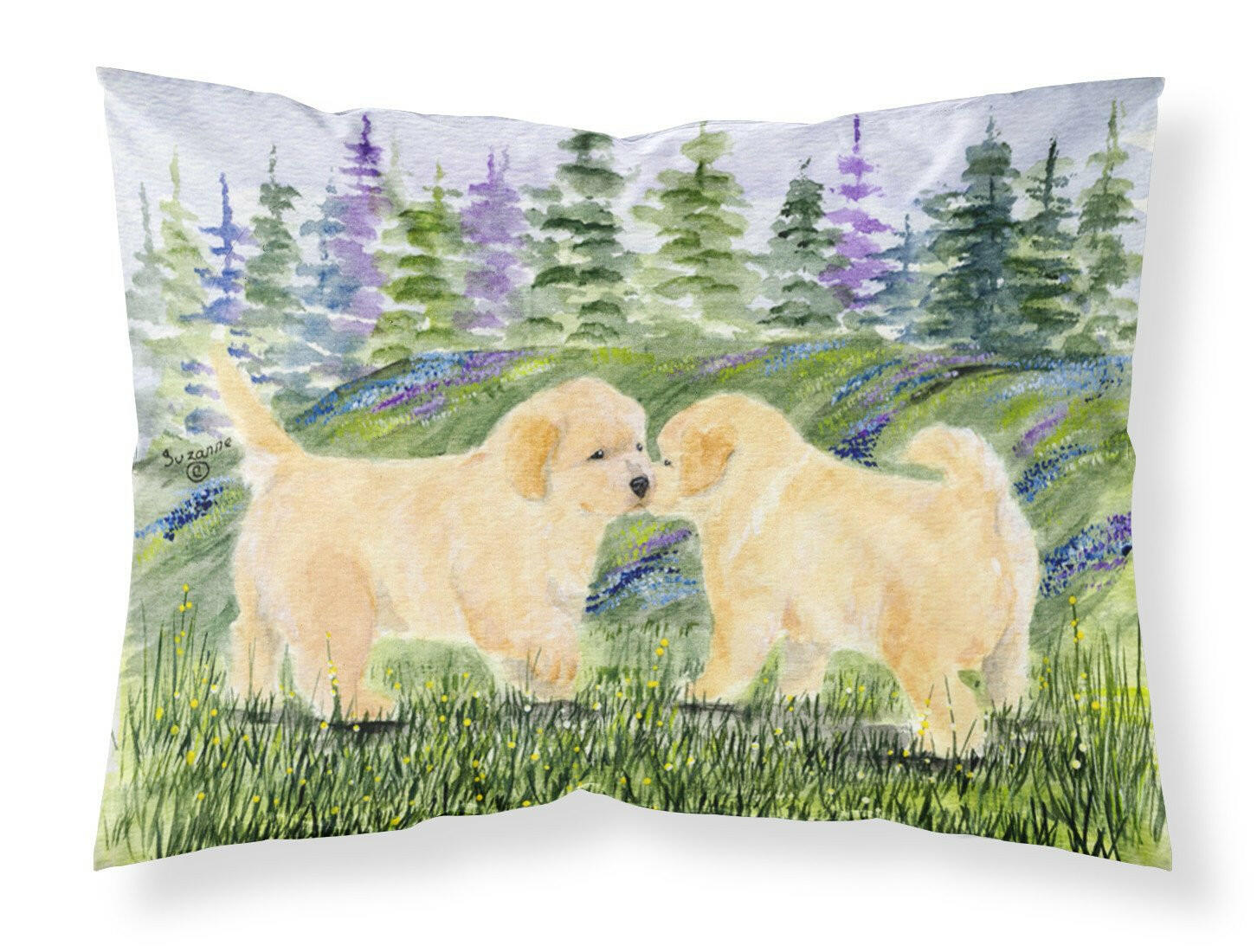 Golden Retriever Standard Pillowcase Lightweight Super Soft Easy Care Decorative Artwork Pillowcase, Standard