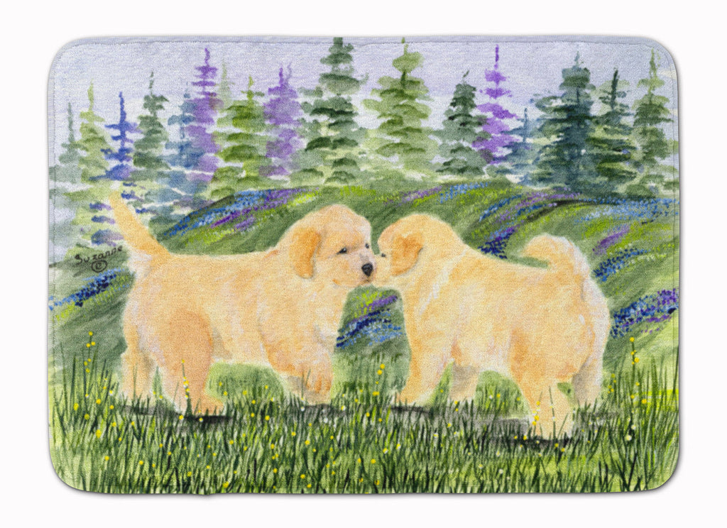 Golden Retriever Memory Foam Kitchen Mat Machine Washable Anti-Fatigue Cushion Comfort Bath or Kitchen Rug