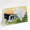 Border Collie Greeting Cards Pack of 8 Blank Cards with Envelopes Whimsical A7 Size 5x7