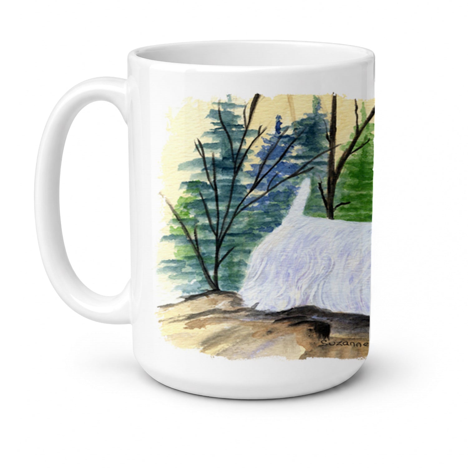 Sealyham Terrier Ceramic Coffee Mug 15 oz Decorative Large C Handle Mug Cup for Tea, Cocoa Hot Chocolate