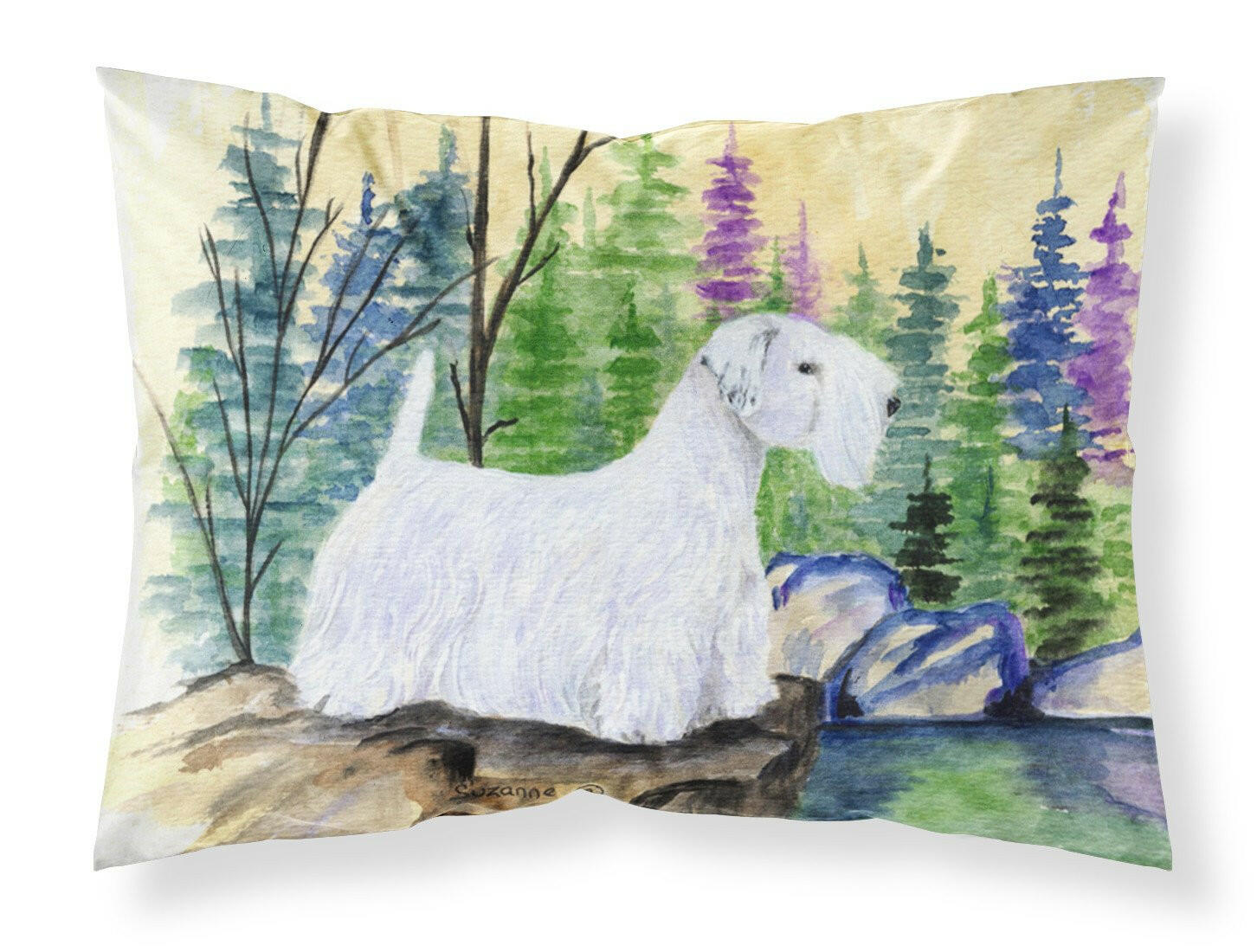 Sealyham Terrier Standard Pillowcase Lightweight Super Soft Easy Care Decorative Artwork Pillowcase, Standard
