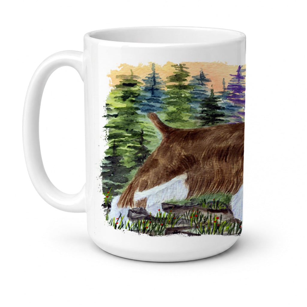 Springer Spaniel Ceramic Coffee Mug 15 oz Decorative Large C Handle Mug Cup for Tea, Cocoa Hot Chocolate
