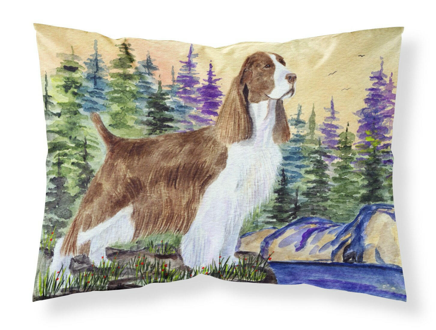 Springer Spaniel Standard Pillowcase Lightweight Super Soft Easy Care Decorative Artwork Pillowcase, Standard