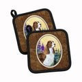 Springer Spaniel Pot Holder Set of 2 Heat Resistant Quilted Hot Pads 7.5 x 7.5 Inch, Insulated Kitchen Trivets for Cooking & Baking