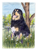 Tibetan Mastiff House Flag 28x40 Porch Sleeve Pole Decorative Outside Yard Banner Artwork Wall Hanging, Polyester