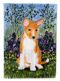 Basenji House Flag 28x40 Porch Sleeve Pole Decorative Outside Yard Banner Artwork Wall Hanging, Polyester