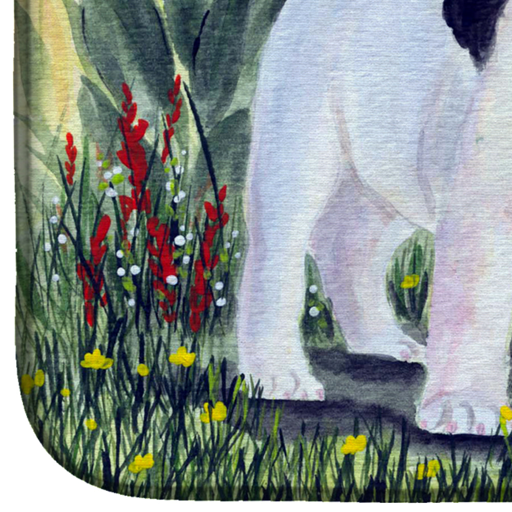 French Bulldog Dish Drying Mat Absorbent Dish Drying Mat Pad for Kitchen Counter Dish Drainer Mat for Countertop, 14 x 21", Multicolor