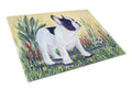 French Bulldog Cutting Board Tempered Glass Kitchen Cutting Surface, Heat Resistant Chopping, Non-Slip Feet, Food Prep & Serving