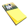 French Bulldog Watercolor Sticky Note Holder Refillable Dispenser Desk Accessory 3x3 Pad Gift
