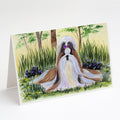 Shih Tzu Greeting Cards Pack of 8 Blank Cards with Envelopes Whimsical A7 Size 5x7
