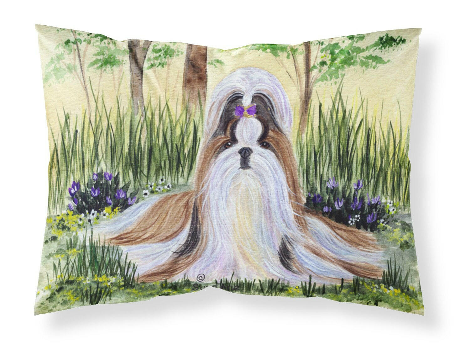 Shih Tzu Standard Pillowcase Lightweight Super Soft Easy Care Decorative Artwork Pillowcase, Standard