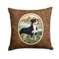 Entlebucher Mountain Dog Decorative Throw Pillow 14x14 Indoor Outdoor Accent Cushion, Fabric Cover with Insert for Sofa, Bed, Porch & Living Room