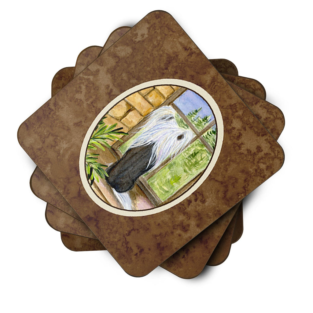 Chinese Crested Foam Coasters Set of 4 Cup Coasters for Indoor Outdoor, Tabletop Protection, Anti Slip, Mouse pad Material