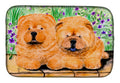 Chow Chow Dish Drying Mat Absorbent Dish Drying Mat Pad for Kitchen Counter Dish Drainer Mat for Countertop, 14 x 21", Multicolor