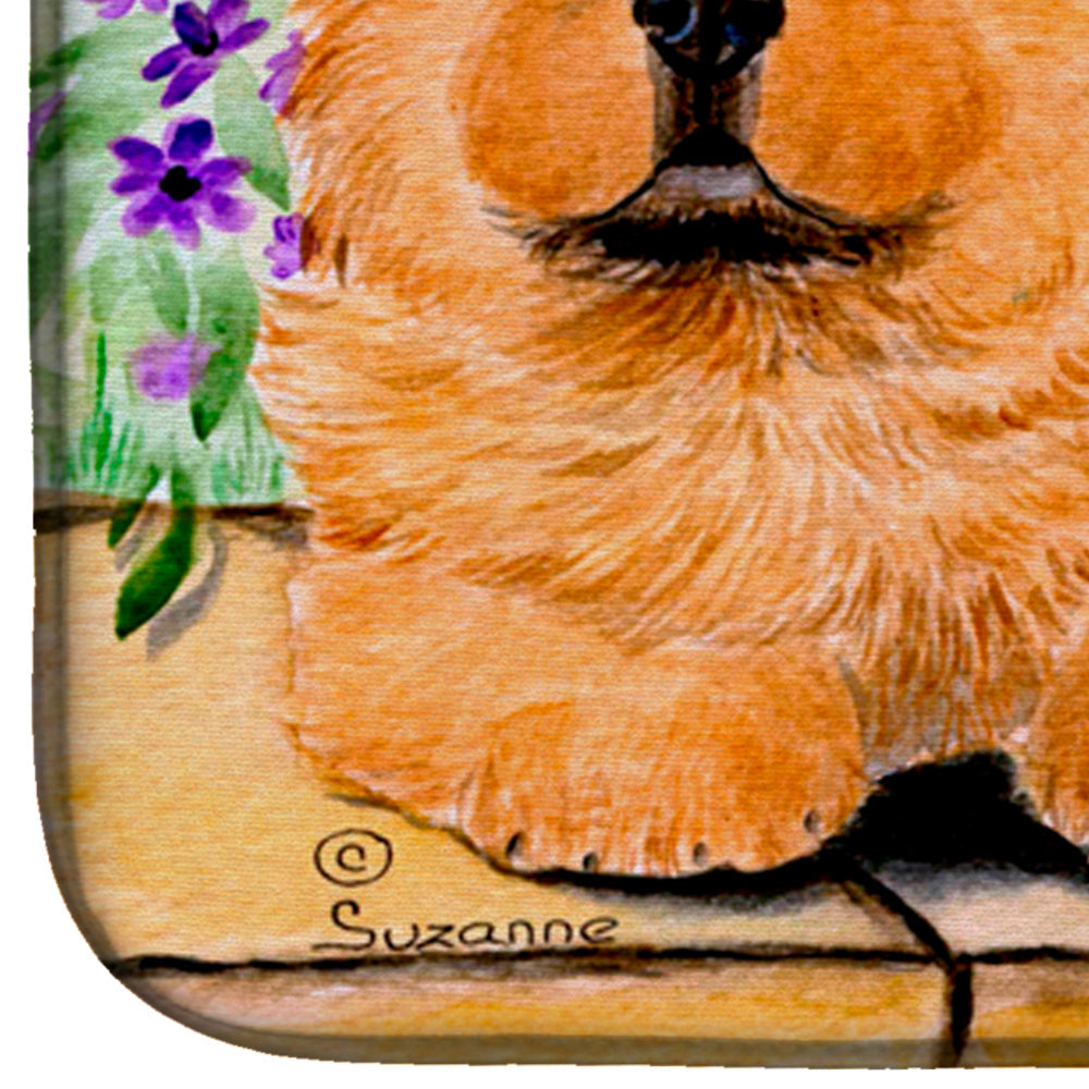 Chow Chow Dish Drying Mat Absorbent Dish Drying Mat Pad for Kitchen Counter Dish Drainer Mat for Countertop, 14 x 21", Multicolor