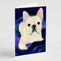 French Bulldog Greeting Cards Pack of 8 Blank Cards with Envelopes Whimsical A7 Size 5x7