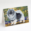 Keeshond Greeting Cards Pack of 8 Blank Cards with Envelopes Whimsical A7 Size 5x7