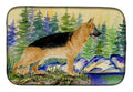 German Shepherd Dish Drying Mat Absorbent Dish Drying Mat Pad for Kitchen Counter Dish Drainer Mat for Countertop, 14 x 21", Multicolor