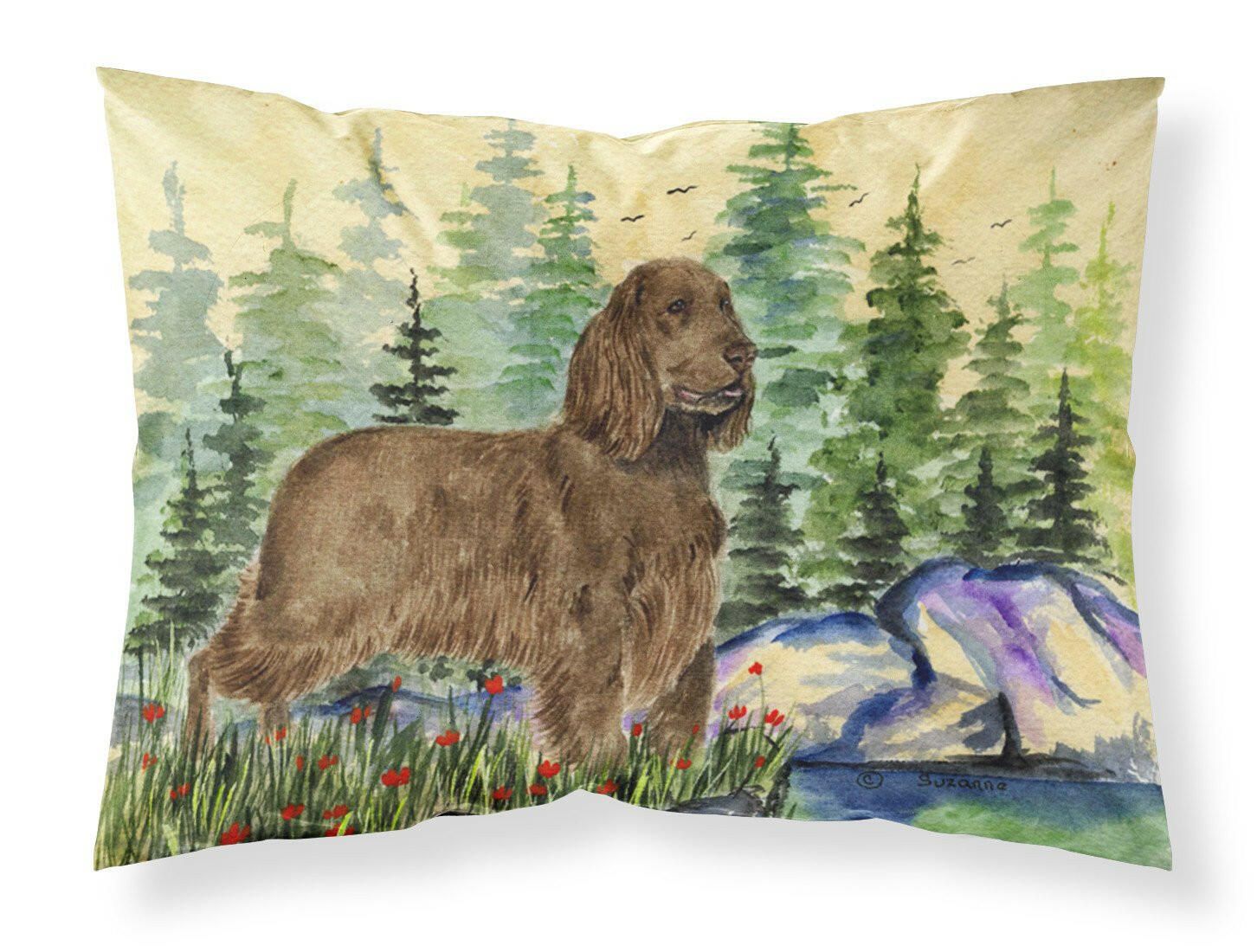 Field Spaniel Standard Pillowcase Lightweight Super Soft Easy Care Decorative Artwork Pillowcase, Standard