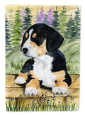 Entlebucher Mountain Dog House Flag 28x40 Porch Sleeve Pole Decorative Outside Yard Banner Artwork Wall Hanging, Polyester