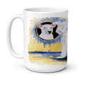 Bull Terrier Ceramic Coffee Mug 15 oz Decorative Large C Handle Mug Cup for Tea, Cocoa Hot Chocolate