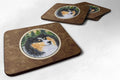 Sheltie Foam Coasters Set of 4 Cup Coasters for Indoor Outdoor, Tabletop Protection, Anti Slip, Mouse pad Material