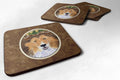 Sheltie Foam Coasters Set of 4 Cup Coasters for Indoor Outdoor, Tabletop Protection, Anti Slip, Mouse pad Material