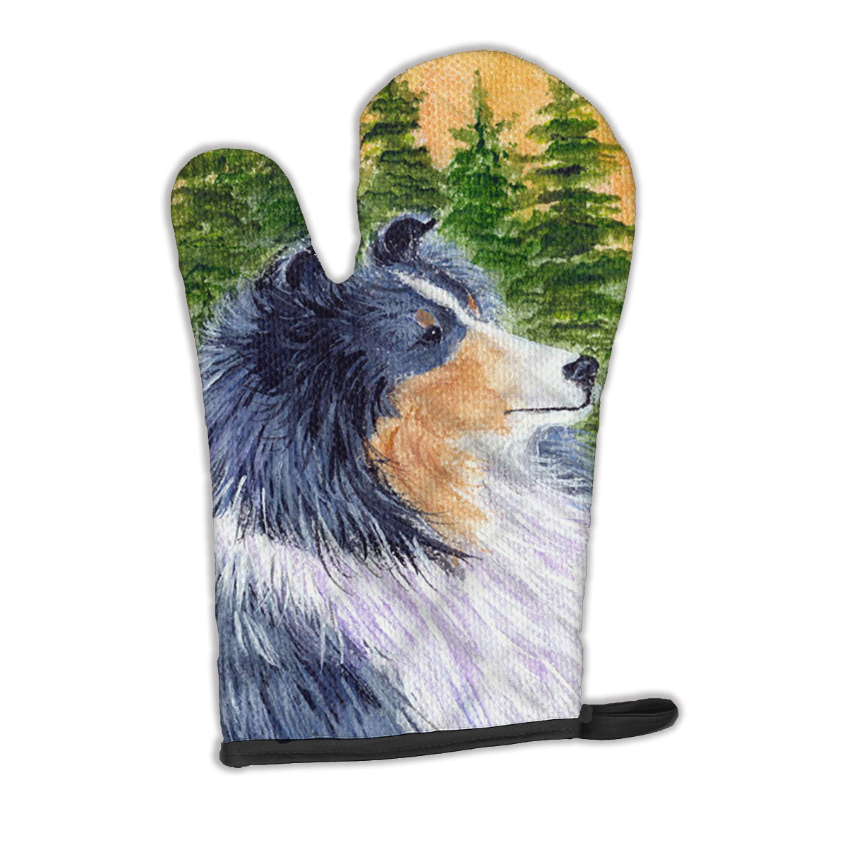 Sheltie Oven Mitt Heat Resistant Thick Oven Mitt for Hot Pans and Oven, Kitchen Mitt Protect Hands, Cooking Baking Glove