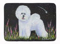 Bichon Frise Memory Foam Kitchen Mat Machine Washable Anti-Fatigue Cushion Comfort Bath or Kitchen Rug
