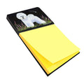 Bichon Frise Watercolor Sticky Note Holder Refillable Dispenser Desk Accessory 3x3 Pad Gift