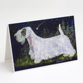 Sealyham Terrier Greeting Cards Pack of 8 Blank Cards with Envelopes Whimsical A7 Size 5x7