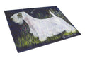 Sealyham Terrier Cutting Board Tempered Glass Kitchen Cutting Surface, Heat Resistant Chopping, Non-Slip Feet, Food Prep & Serving