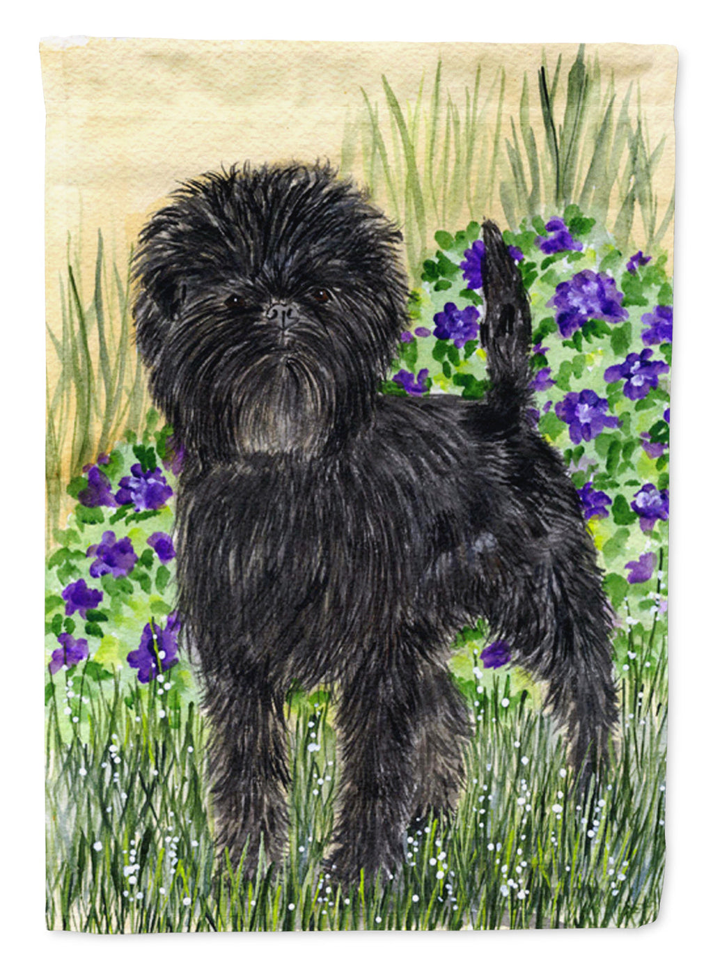 Affenpinscher House Flag 28x40 Porch Sleeve Pole Decorative Outside Yard Banner Artwork Wall Hanging, Polyester