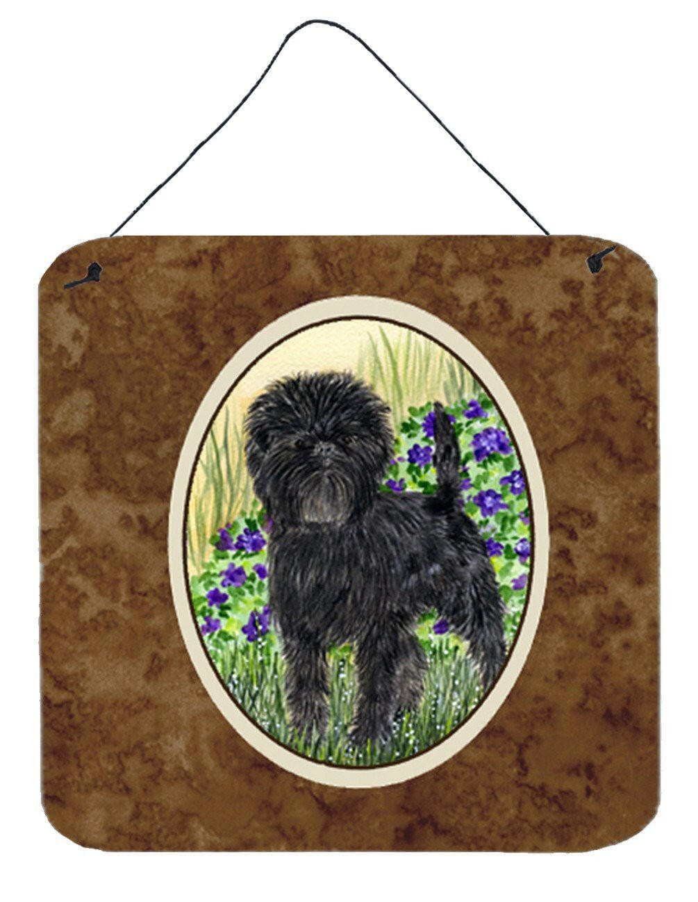 Affenpinscher Wall or Door Hanging Prints Aluminum Metal Sign Kitchen Wall Bar Bathroom Plaque Home Decor, 6x6, Multicolor