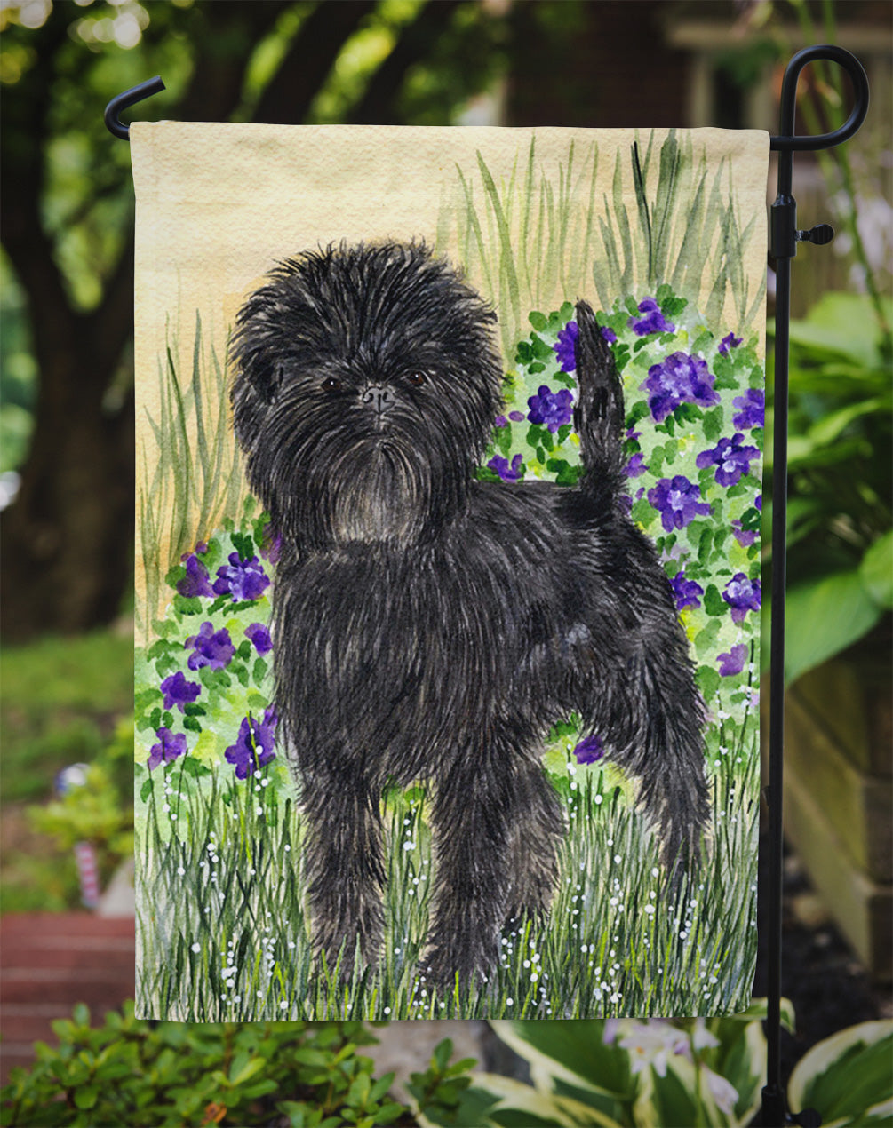Affenpinscher Garden Flag Mailbox Decorative Yard Banner Outside Patio Artwork for Flower Beds, Garden Size, Multicolor
