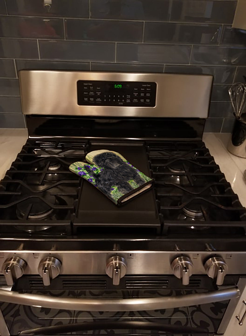 Affenpinscher Oven Mitt Heat Resistant Thick Oven Mitt for Hot Pans and Oven, Kitchen Mitt Protect Hands, Cooking Baking Glove