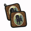 Affenpinscher Pot Holder Set of 2 Heat Resistant Quilted Hot Pads 7.5 x 7.5 Inch, Insulated Kitchen Trivets for Cooking & Baking