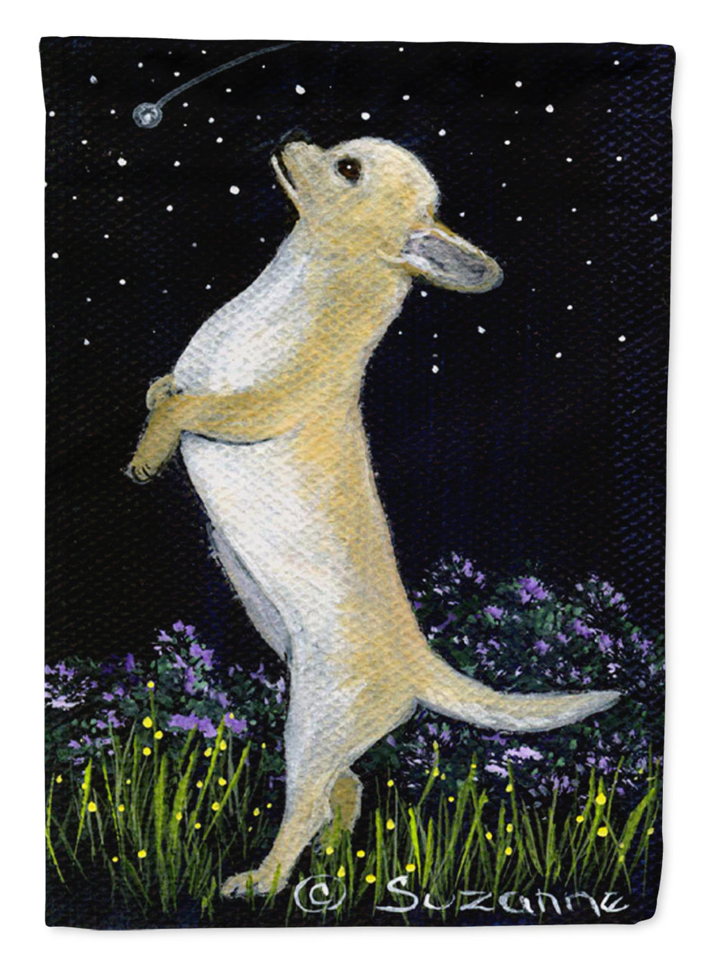 Chihuahua House Flag 28x40 Porch Sleeve Pole Decorative Outside Yard Banner Artwork Wall Hanging, Polyester