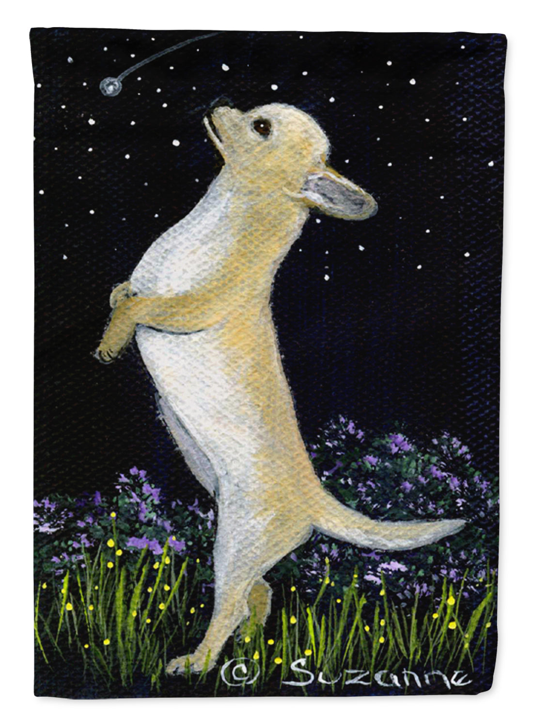 Chihuahua House Flag 28x40 Porch Sleeve Pole Decorative Outside Yard Banner Artwork Wall Hanging, Polyester