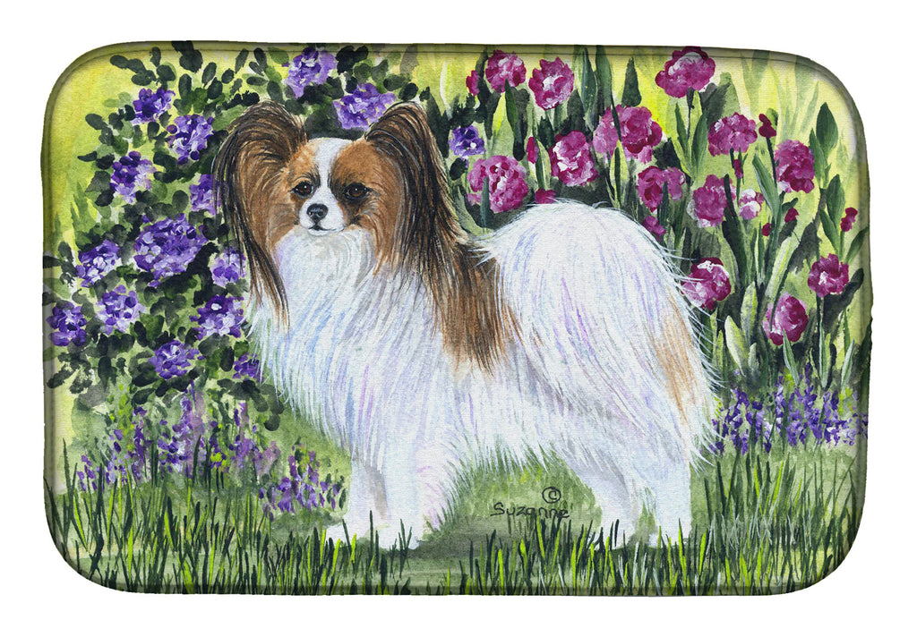 Papillon Dish Drying Mat Absorbent Dish Drying Mat Pad for Kitchen Counter Dish Drainer Mat for Countertop, 14 x 21", Multicolor